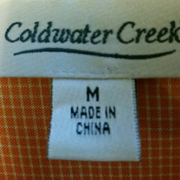 Coldwater Creek Cotton Button Down Blouse - Picture 3 of 4